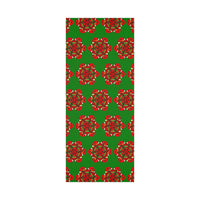 Festive Green Mandala Gift Wrap Paper - Premium Quality for Christmas Gifts 1 - Blululi