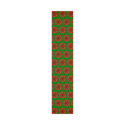 Festive Green Mandala Gift Wrap Paper - Premium Quality for Christmas Gifts 1 - Blululi