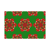 Festive Green Mandala Gift Wrap Paper - Premium Quality for Christmas Gifts 1 - Blululi