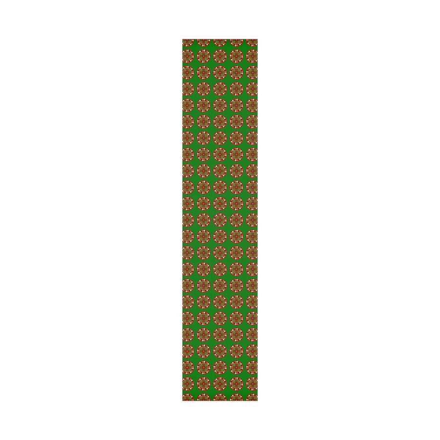 Festive Green Mandala Gift Wrap Paper - Premium Quality for Christmas Gifts - Blululi