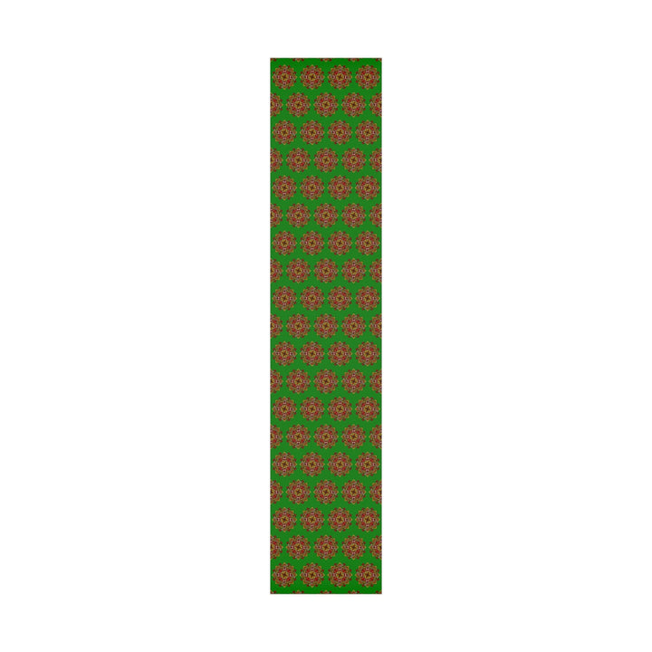 Festive Green Mandala Gift Wrap Paper - Premium Quality for Christmas Gifts - Blululi