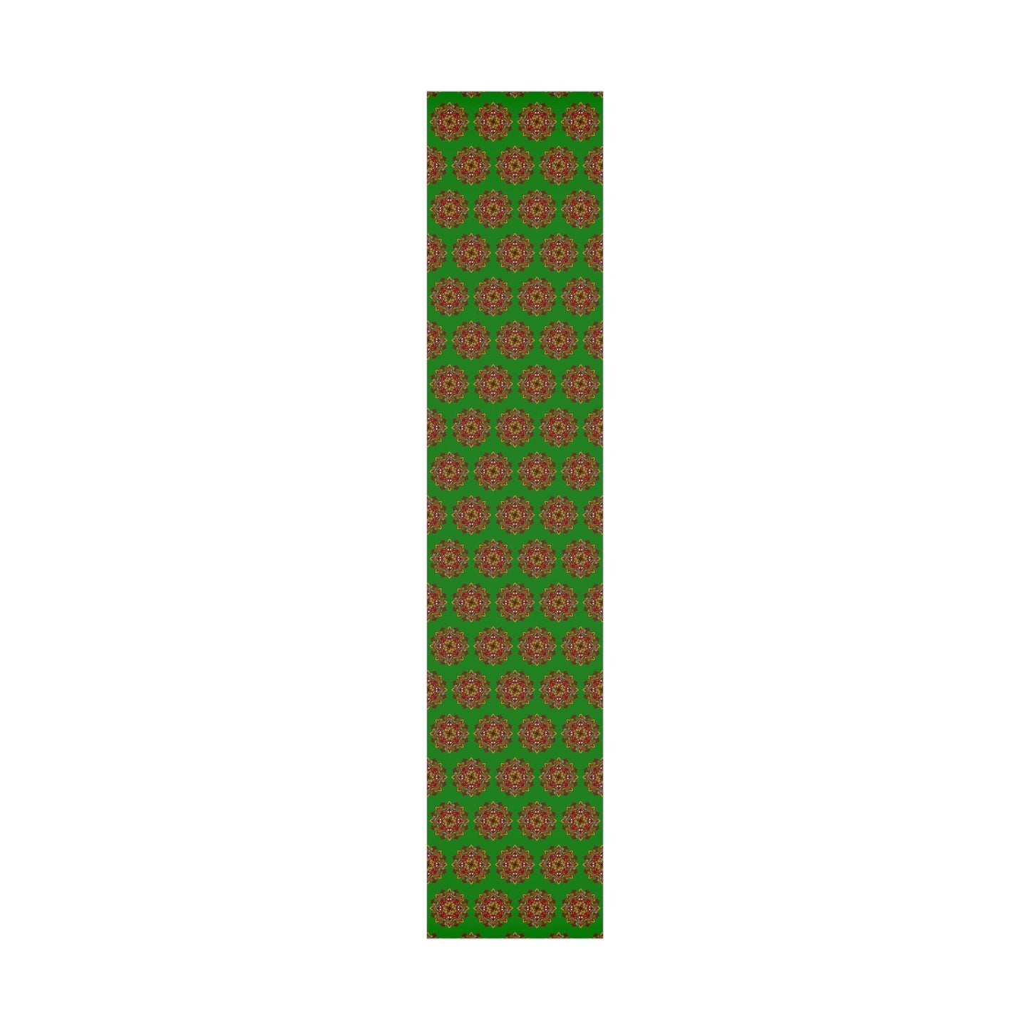 Festive Green Mandala Gift Wrap Paper - Premium Quality for Christmas Gifts - Blululi