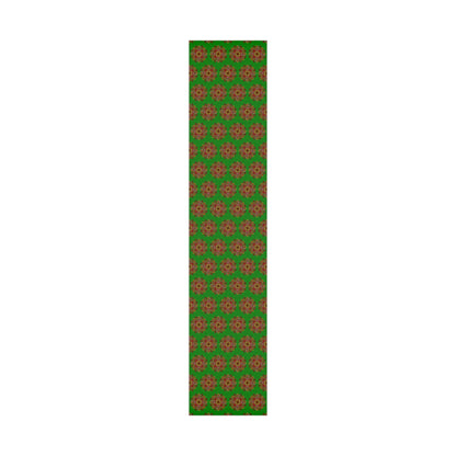 Festive Green Mandala Gift Wrap Paper - Premium Quality for Christmas Gifts - Blululi