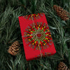 Festive Red Mandala Gift Wrap Paper - Premium Quality for Christmas Gifts - Blululi