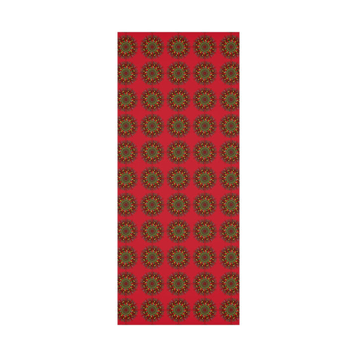 Festive Red Mandala Gift Wrap Paper - Premium Quality for Christmas Gifts - Blululi