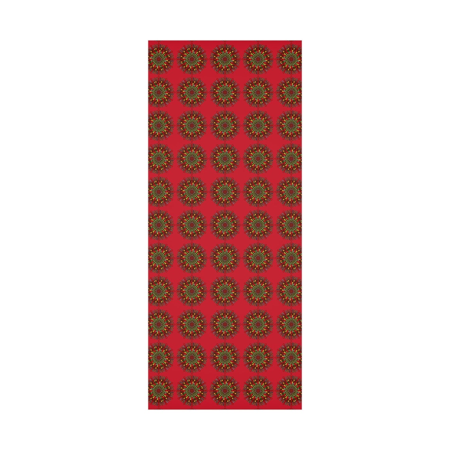 Festive Red Mandala Gift Wrap Paper - Premium Quality for Christmas Gifts - Blululi