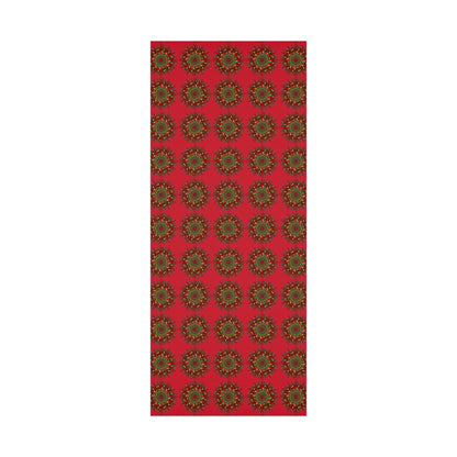 Festive Red Mandala Gift Wrap Paper - Premium Quality for Christmas Gifts - Blululi