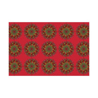 Festive Red Mandala Gift Wrap Paper - Premium Quality for Christmas Gifts - Blululi