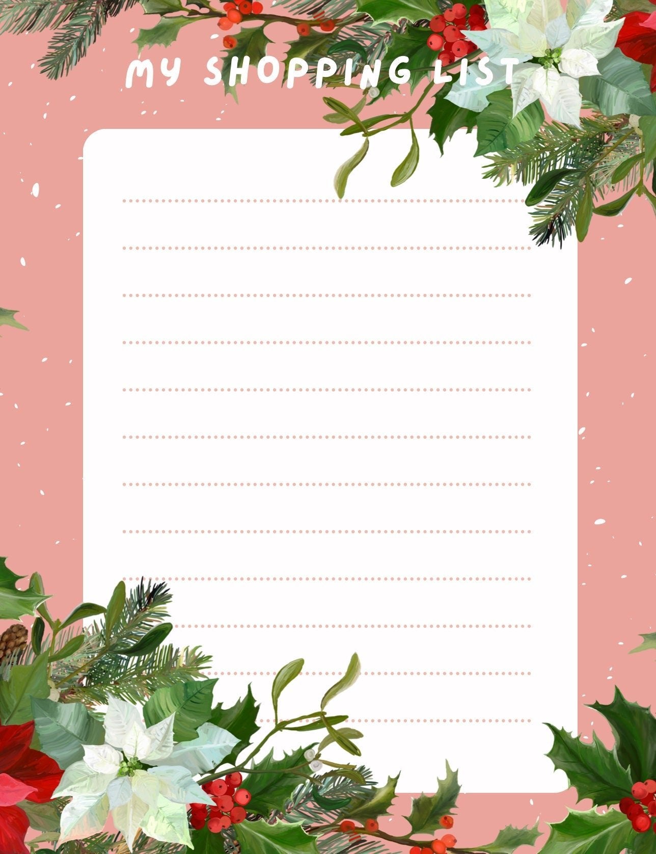 Festive Season Templates - Holiday Organization & Budget Planner digital download - Blululi