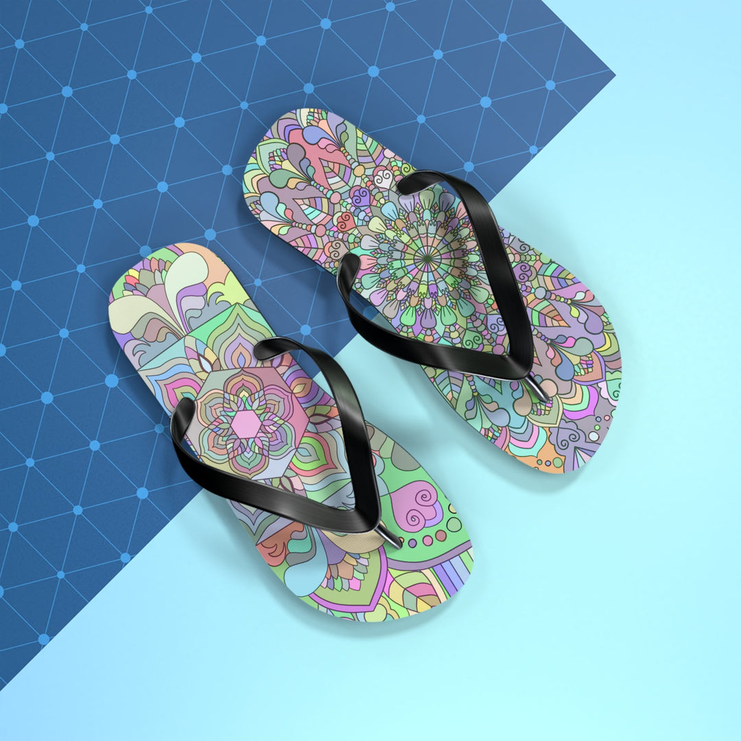 Flip Flops, Mandala Art Hand Drawn - Blululi