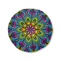 Floor Cushion Mandala Art - Tufted Floor Pillow, Round - Blululi