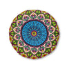 Floor Cushion Mandala Art - Tufted Floor Pillow, Round - Blululi