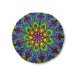 Floor Cushion Mandala Art - Tufted Floor Pillow, Round - Blululi