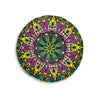 Floor Cushion Mandala Art - Tufted Floor Pillow, Round - Blululi