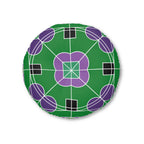 Floor Cushion Original Fine Art - Tufted Floor Pillow, Round - Blululi