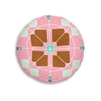 Floor Cushion Original Fine Art - Tufted Floor Pillow, Round - Blululi