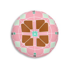 Floor Cushion Original Fine Art - Tufted Floor Pillow, Round - Blululi