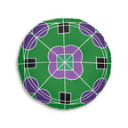 Floor Cushion Original Fine Art - Tufted Floor Pillow, Round - Blululi