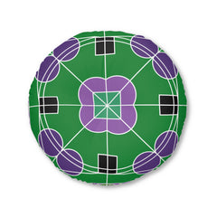 Floor Cushion Original Fine Art - Tufted Floor Pillow, Round - Blululi