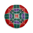 Floor Cushion Original Fine Art - Tufted Floor Pillow, Round - Blululi