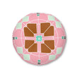 Floor Cushion Original Fine Art - Tufted Floor Pillow, Round - Blululi