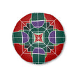 Floor Cushion Original Fine Art - Tufted Floor Pillow, Round - Blululi