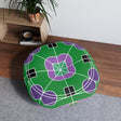 Floor Cushion Original Fine Art - Tufted Floor Pillow, Round - Blululi