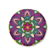 Floor Cushion Simple Mandala Art Drawn by Hand - Tufted Floor Pillow, Round - Blululi