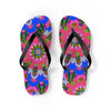 Floral Mandala Flip Flops - Bohemian Summer Style Shoes - Blululi