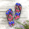 Floral Mandala Flip Flops - Bohemian Summer Style Shoes - Blululi