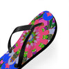 Floral Mandala Flip Flops - Bohemian Summer Style Shoes - Blululi