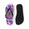 Floral Mandala Flip Flops - Pink & Purple Shoes - Blululi