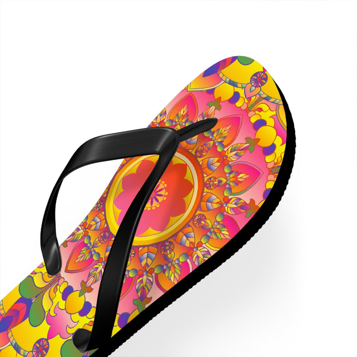 Floral Mandala Flip Flops - Summer Vibes Shoes - Blululi