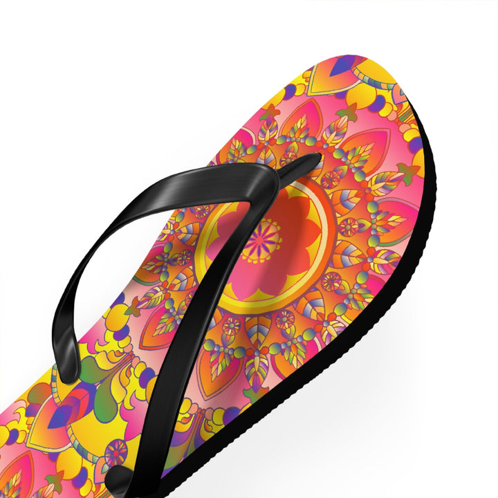 Floral Mandala Flip Flops - Summer Vibes Shoes - Blululi