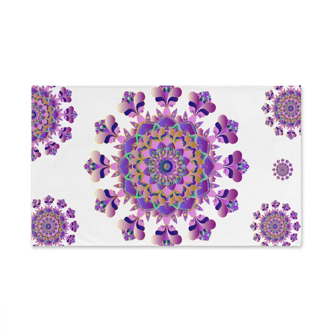 Floral Mandala Hand Towel - Colorful & Soft Home Decor - Blululi