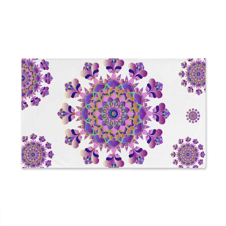 Floral Mandala Hand Towel - Colorful & Soft Home Decor - Blululi