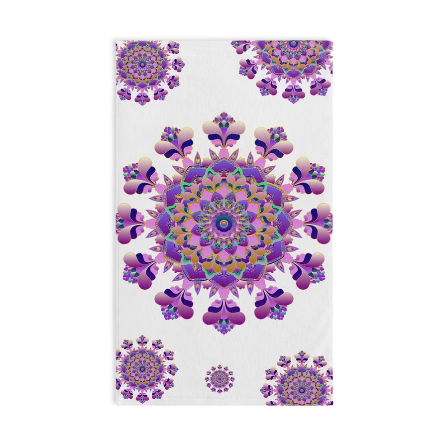 Floral Mandala Hand Towel - Colorful & Soft Home Decor - Blululi