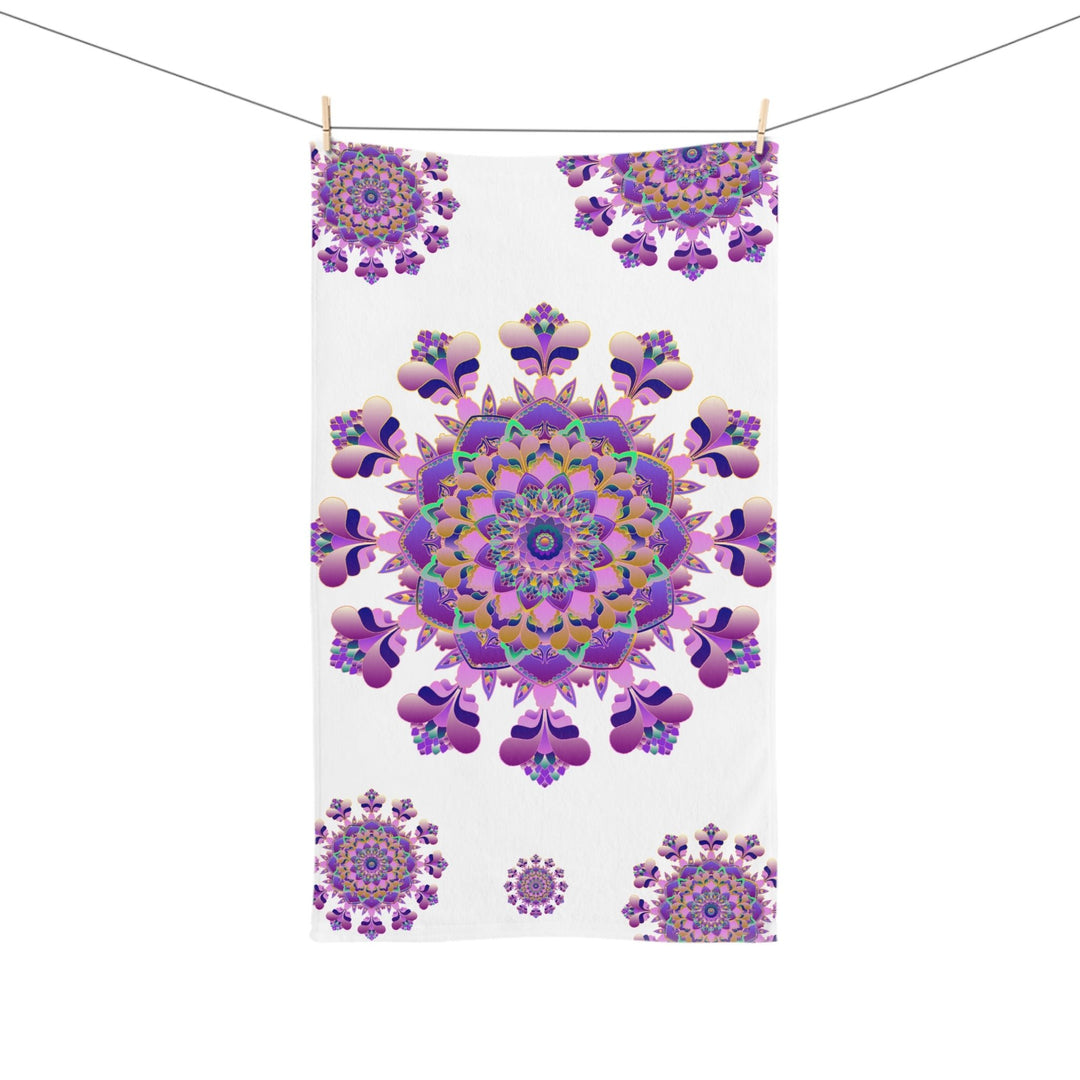 Floral Mandala Hand Towel - Colorful & Soft Home Decor - Blululi