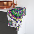 Floral Mandala Hand Towel - Green, Purple, Pink Home Decor - Blululi