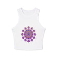 Floral Mandala Racerback Tank Top Tank Top - Blululi