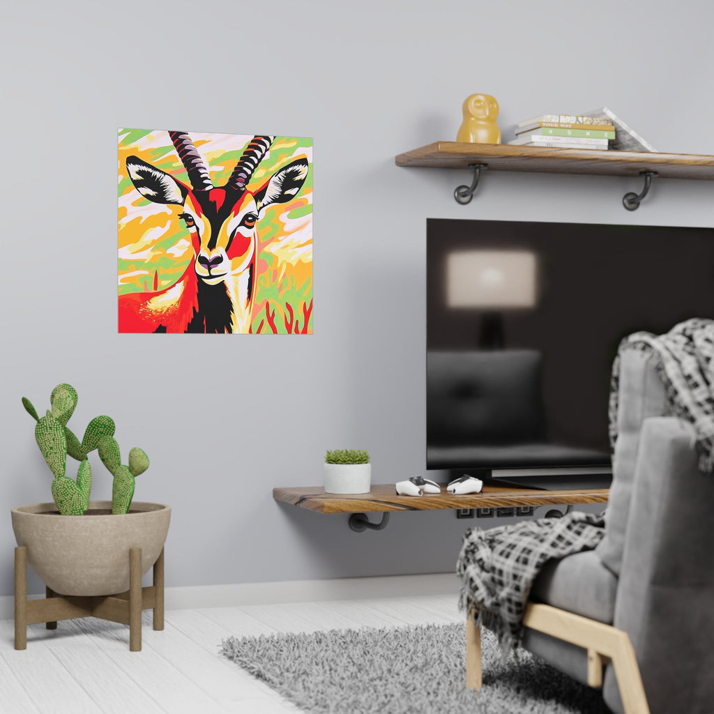 Gazelle Savanna Art Print - Bold Animal Poster Poster - Blululi