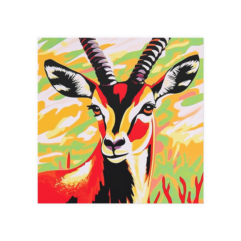 Gazelle Savanna Art Print - Bold Animal Poster Poster - Blululi