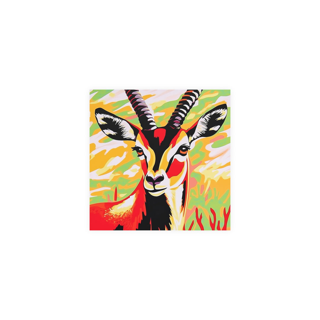 Gazelle Savanna Art Print - Bold Animal Poster Poster - Blululi