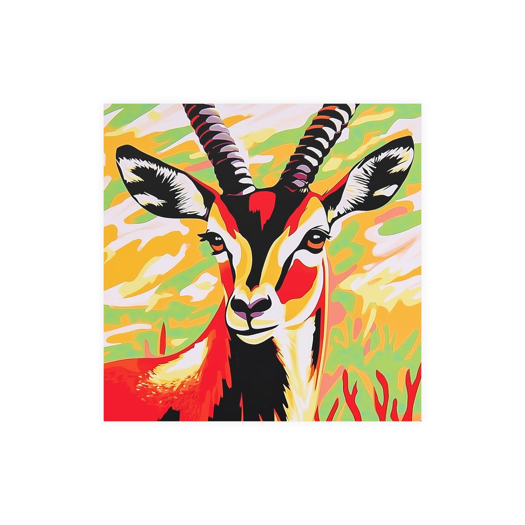 Gazelle Savanna Art Print - Bold Animal Poster Poster - Blululi