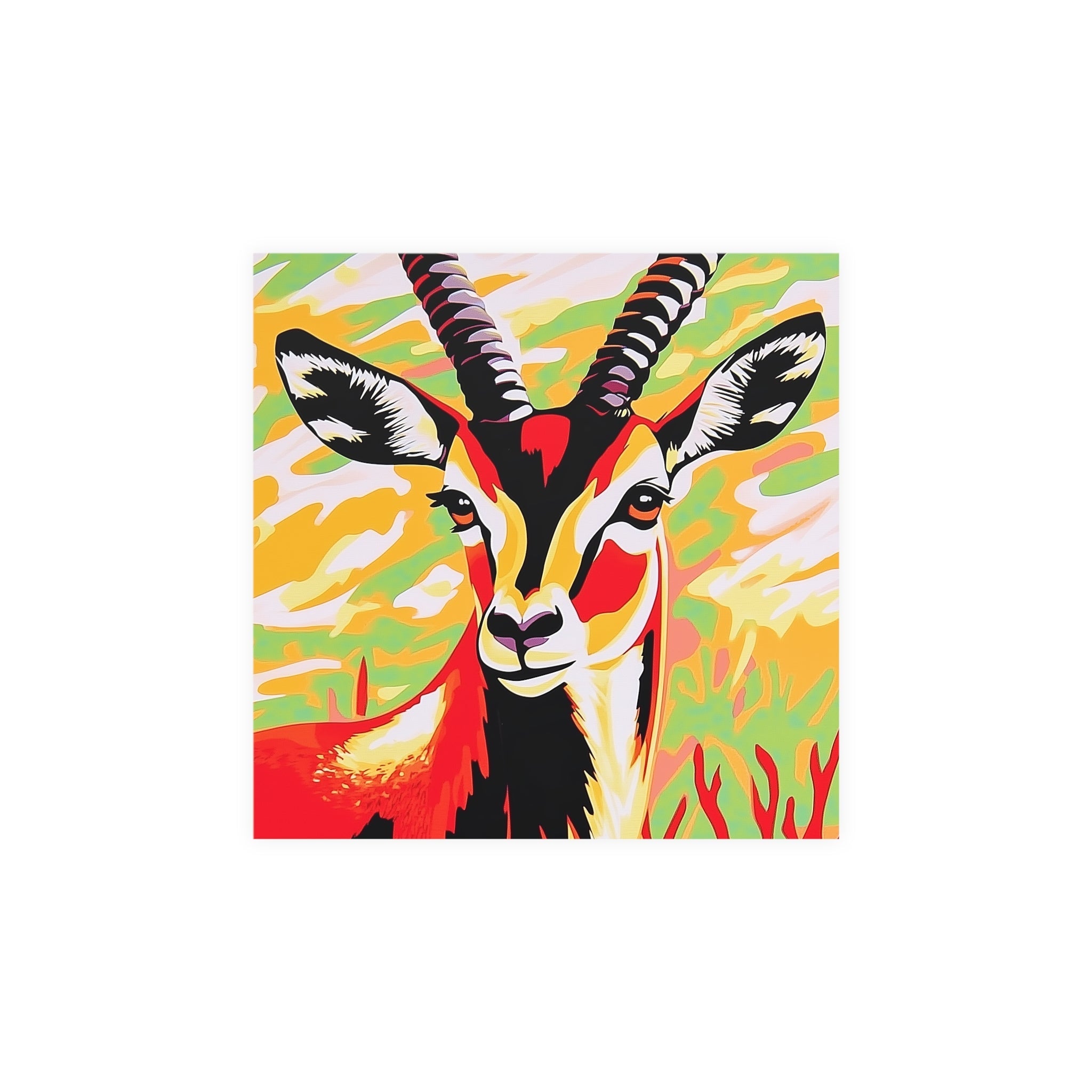 Gazelle Savanna Art Print - Bold Animal Poster Poster - Blululi