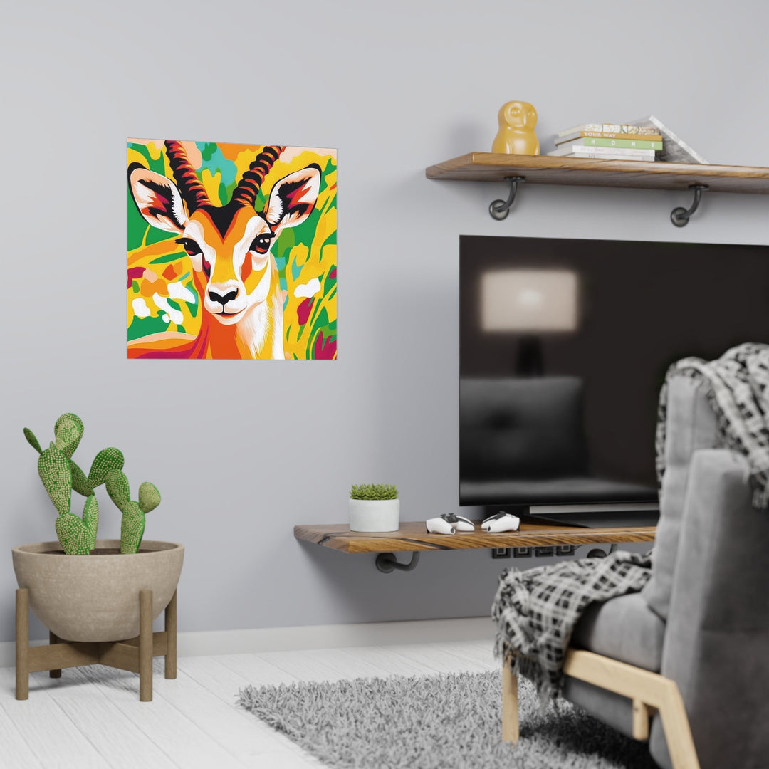 Gazelle Savanna Poster - Vibrant Wildlife Art Poster - Blululi