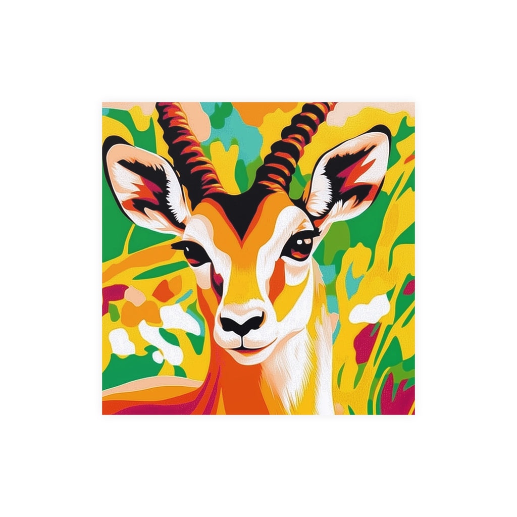 Gazelle Savanna Poster - Vibrant Wildlife Art Poster - Blululi