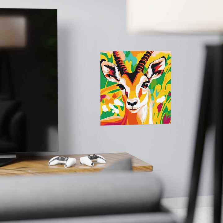 Gazelle Savanna Poster - Vibrant Wildlife Art Poster - Blululi