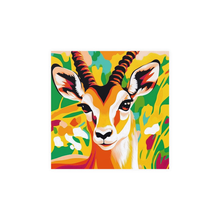 Gazelle Savanna Poster - Vibrant Wildlife Art Poster - Blululi