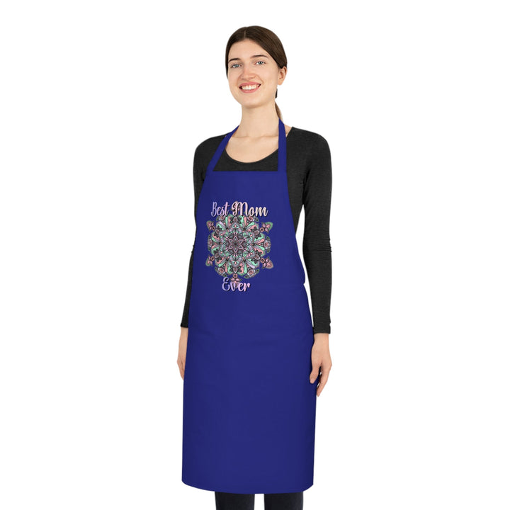 Gift for Mom Cotton Apron with Hand - Drawn Mandalas - Perfect for Chefs and Home Cooks - Blululi